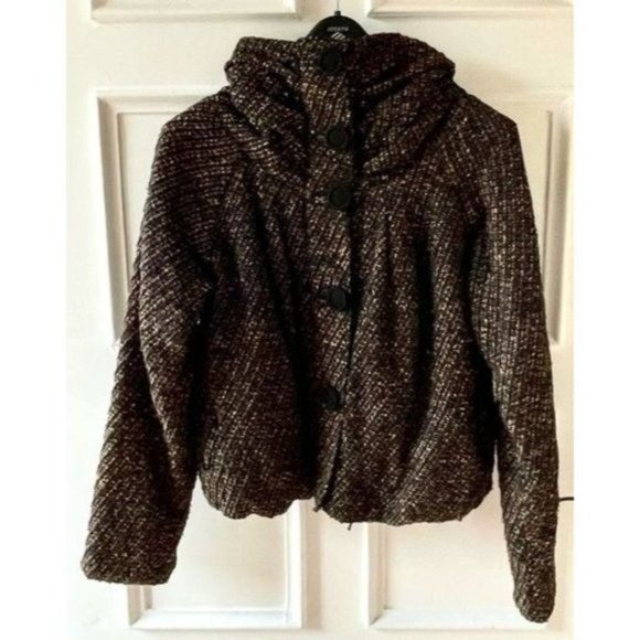 Nick and Mo Boutique Womens Size S Tweed Button-Up Shacket Jacket Sweater Lined - Picture 10 of 16